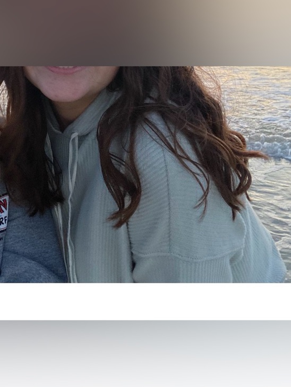Aerie Ribbed Drawstring Cropped Hoodie - Picture 4 of 4